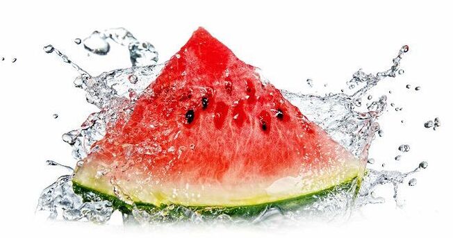 Wassermelone ist eine süße Beere, ideal für eine Diät
